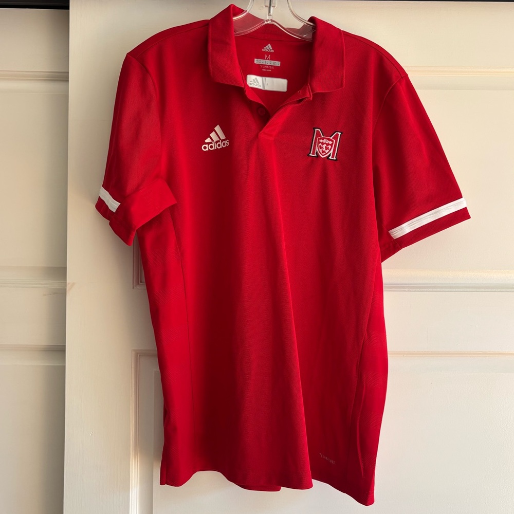 Adidas Men's Climacool McGill Red Polo Shirt